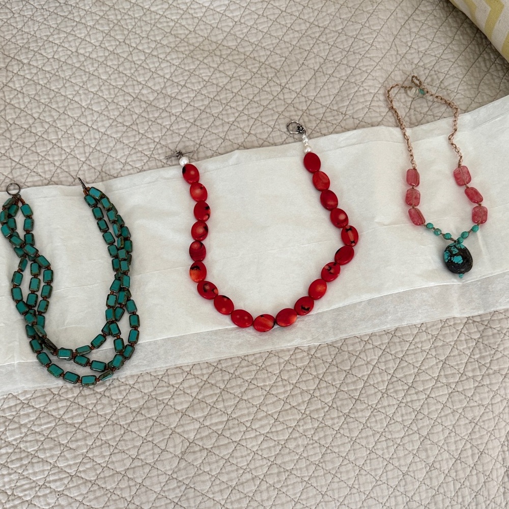 Beaded Necklaces, set of 3
